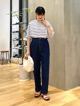 秋山 里織さん(レディース・158cm)の夏コーディネート