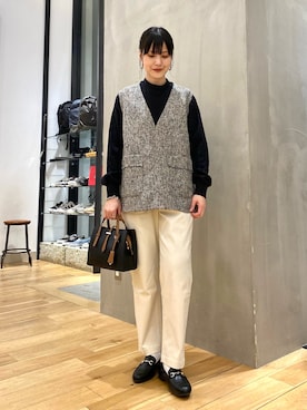 秋山 里織さん（レディース・158cm）の春コーディネート