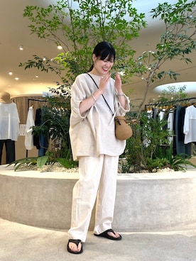 「かぐれ」｜秋山 里織さん（レディース・158cm）の夏コーディネート