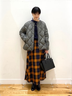 秋山 里織さん(レディース・158cm)の秋コーディネート