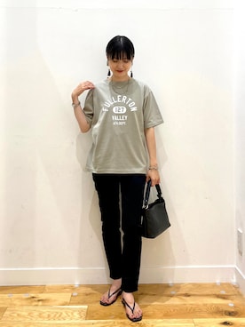 秋山 里織さん（レディース・158cm）の夏コーディネート