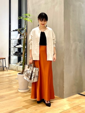 秋山 里織さん（レディース・158cm）の秋コーディネート