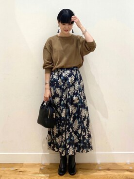 秋山 里織さん（レディース・158cm）の秋コーディネート