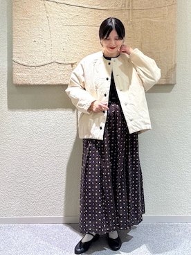 「アイテム（その他アウター）」を使った、秋山 里織さん（レディース・158cm）の秋コーディネート