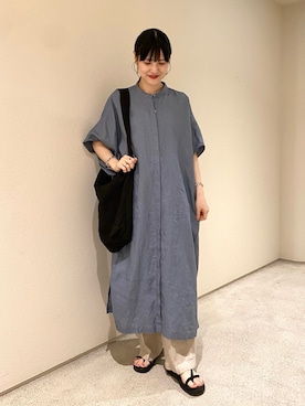 秋山 里織さん（レディース・158cm）の夏コーディネート