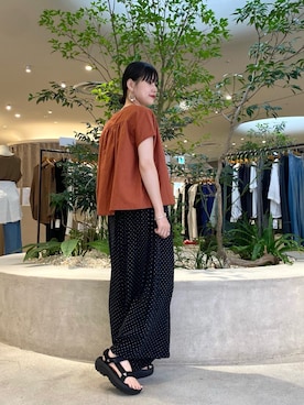 「かぐれ」｜秋山 里織さん（レディース・158cm）の夏コーディネート