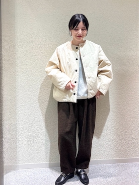 「アイテム（その他アウター）」を使った、秋山 里織さん（レディース・158cm）の秋コーディネート