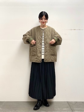 秋山 里織さん(レディース・158cm)の秋コーディネート