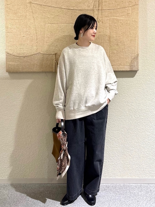 コットンリヨセルスウェットプルオーバー（スウェット）｜かぐれ