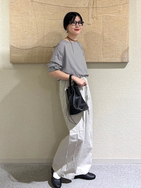 「アイテム（その他雑貨）」を使った、秋山 里織さん（レディース・158cm）の秋コーディネート