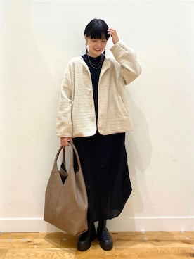 秋山 里織さん(レディース・158cm)の秋コーディネート