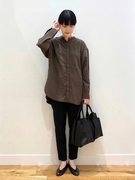 秋山 里織さん（レディース・158cm）の秋コーディネート