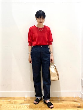 秋山 里織さん（レディース・158cm）の夏コーディネート