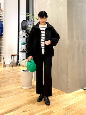 秋山 里織さん(レディース・158cm)の冬コーディネート