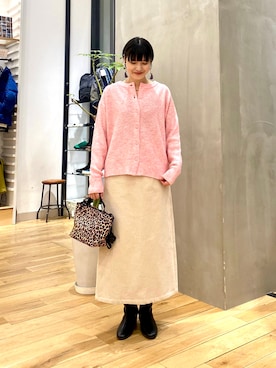 秋山 里織さん（レディース・158cm）の冬コーディネート