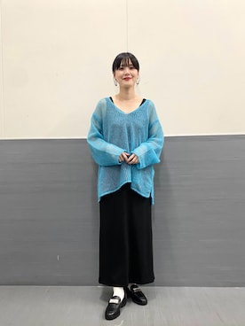 秋山 里織さん（レディース・158cm）の秋コーディネート