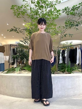 秋山 里織さん（レディース・158cm）の夏コーディネート