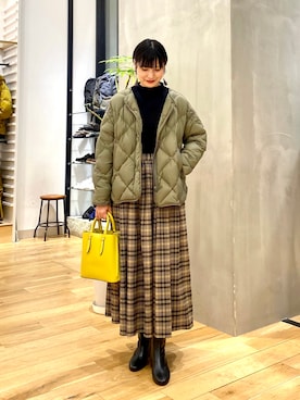 秋山 里織さん（レディース・158cm）の秋コーディネート