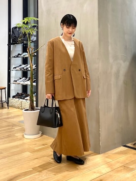 秋山 里織さん（レディース・158cm）の春コーディネート