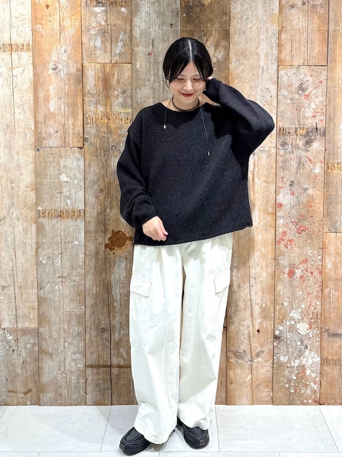 新品　かぐれ　今季　2025秋冬　テープヤーンボートネックニット　ライトベージュ かぐれ ニット セーター テープヤーンボートネックニット レディース