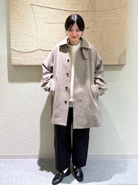 「アイテム（その他アウター）」を使った、秋山 里織さん（レディース・158cm）の秋コーディネート
