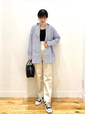 秋山 里織さん（レディース・158cm）の春コーディネート