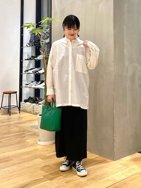 秋山 里織さん（レディース・158cm）の春コーディネート