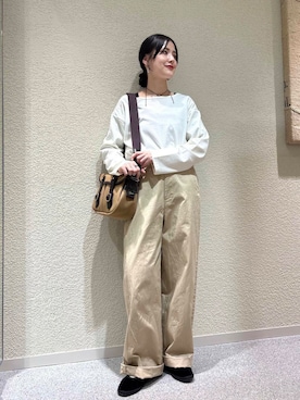 秋山 里織さん（レディース・158cm）の春コーディネート