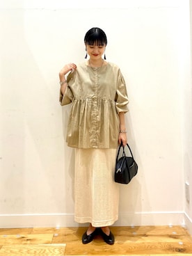 秋山 里織さん（レディース・158cm）の秋コーディネート