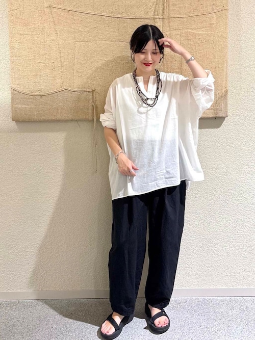 コットンクロップドパンツ