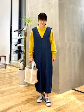 秋山 里織さん（レディース・158cm）の秋コーディネート