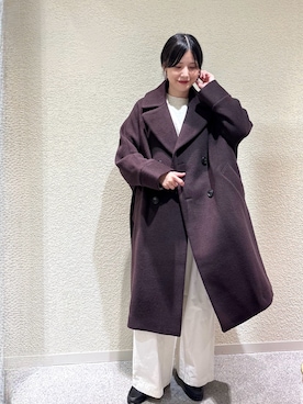 「かぐれ（カグレ）のユーティリティーイージーパンツ（その他パンツ）」を使った、秋山 里織さん（レディース・158cm）の秋コーディネート