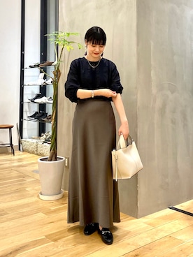 秋山 里織さん（レディース・158cm）の秋コーディネート