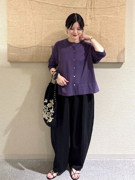 秋山 里織さん（レディース・158cm）の秋コーディネート