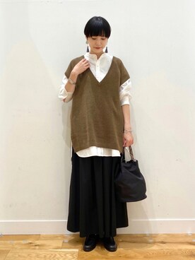 秋山 里織さん（レディース・158cm）の秋コーディネート