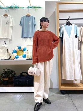 秋山 里織さん（レディース・158cm）の秋コーディネート