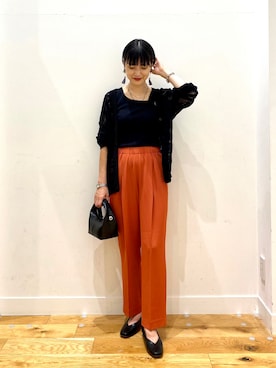 秋山 里織さん（レディース・158cm）の秋コーディネート