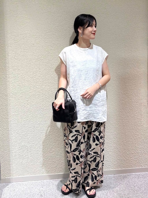 リネンフレンチクルーネック