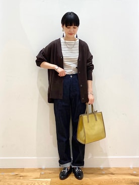 秋山 里織さん(レディース・158cm)の秋コーディネート