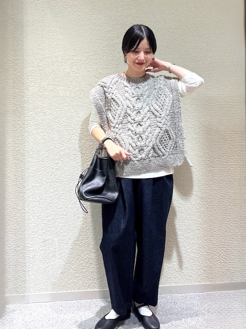 かぐれ デニムクロップドパンツ