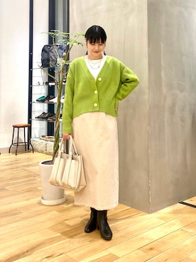 秋山 里織さん（レディース・158cm）の冬コーディネート