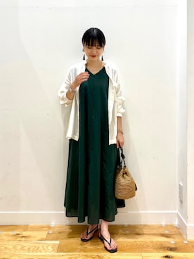 秋山 里織さん（レディース・158cm）の夏コーディネート