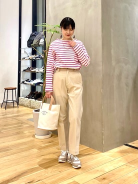 秋山 里織さん（レディース・158cm）の冬コーディネート