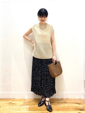 秋山 里織さん（レディース・158cm）の春コーディネート