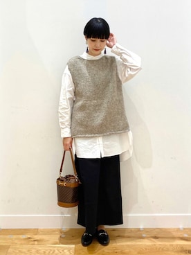 秋山 里織さん（レディース・158cm）の秋コーディネート