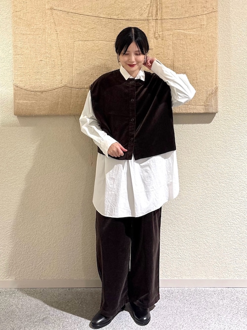 新品　かぐれ　コットンベルベット2WAYベスト かぐれ｜コットンベルベット2WAYベスト | Rakuten Fashion(楽天