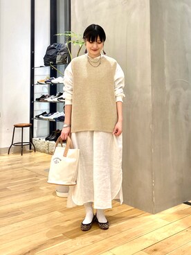 秋山 里織さん（レディース・158cm）の冬コーディネート