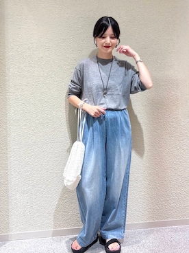 秋山 里織さん(レディース・158cm)の夏コーディネート