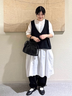 「アイテム（雑貨/ホビー）」を使った、秋山 里織さん（レディース・158cm）の秋コーディネート