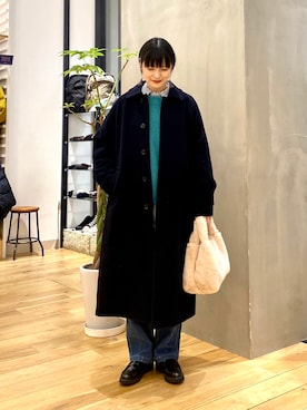 「マイベストコーデ2022」｜「アイテム（その他シューズ）」を使った、saoriさん（レディース・158cm）の冬コーディネート
